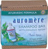 Auromere Shampoo Bar with Organic Neem Tulsi-Spice