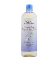 Babo Botanicals Calming Shampoo Bubble Bath & Wash Lavender Meadowsweet