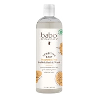 Babo Botanicals Sensitive Baby Bubble Bath Wash & Shampoo Fragrance Free