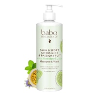 Babo Botanicals Swim & Sport Shampoo & Wash Citrus Mint & Passion Fruit