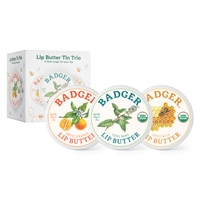 Badger Lip Butter Tin Trio Gift Set