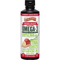 Barlean's Omega-3 Plant-Based Flax Oil Strawberry Banana Smoothie