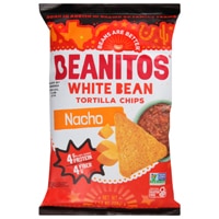 852834002145 - Beanitos  White Bean Tortilla Chips Gluten Free   Nacho Cheese -- 4.5 oz