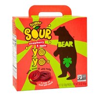 Bear Real Fruit Yoyos Super Sour Strawberry & Apple
