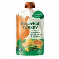 Beech-Nut Baby Food Puree Pouch 6+ Months Turkey + Vegetables