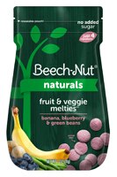 Beech-Nut Natural Fruit & Veggie Melties Stage 3 Banana Blueberry & Green Beans