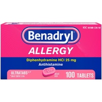 Benadryl Allergy 25mg Ultratabs
