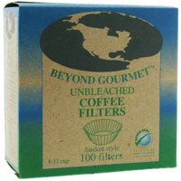 Beyond Gourmet Unbleached Basket-Style Coffee Filters -- 100 Filters