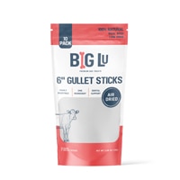 Big Lu Natural Dog Treats 6" Gullet Sticks Air Dried