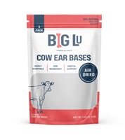 Big Lu Natural Dog Treats Cow Ear Bases Air Dried