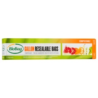 Biobag Gallon Resealable Bags