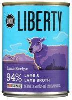 Bixbi Liberty Wet Dog Food 94% Lamb & Lamb Broth Grain Free Lamb Recipe