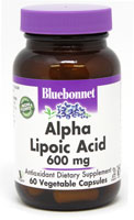 743715008564 - Bluebonnet Nutrition  Alpha Lipoic Acid -- 600 mg - 60 Vegetable Capsules