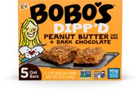 Bobo's Non-GMO Dipped Peanut Butter Oat Bar + Dark Chocolate