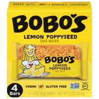 Bobo's Non-GMO Oat Bars Lemon Poppyseed