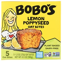 Bobo's Non-GMO Oat Bites Lemon Poppyseed