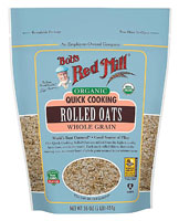 Bob's Red Mill Kosher Organic Whole Grain Rolled Oats Quick Cooking