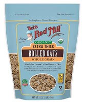 Bob's Red Mill Organic Whole Grain Rolled Oats Extra Thick