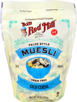 Bob's Red Mill Paleo Style Muesli Cold Cereal Grain Free Nuts Fruits
