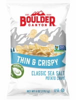 Boulder Canyon Avocado Oil Thin & Crispy Potato Chips Classic Sea Salt