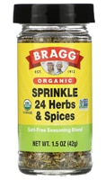 Bragg Sprinkle Herbs and Spices Seasoning, 1.5oz, 3 Pack 