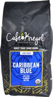 Cafe Kreyol Organic Haitian Blue Coffee Whole Bean Light Roast Caribbean Blue - 12 oz