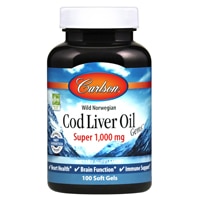 088395013010 - Carlson  Cod Liver Oil Gems™ Super -- 1000 mg - 100 Softgels