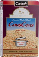 Casbah Organic Whole Wheat Couscous Original -- 10 oz