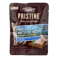 Castor & Pollux Pristine Wet Cat Food Morsels in Gravy Whitefish Recipe