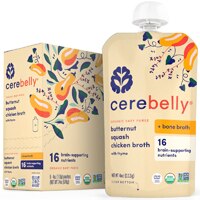 Cerebelly Organic Baby Food Puree Butternut Squash Chicken Broth