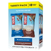 Clif Bar Non-GMO Energy Bars Variety Pack Chocolate Chip and Chocolate Brownie