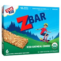 Clif Kid ZBar Organic Granola Bars Iced Oatmeal Cookie