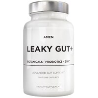 Codeage Amen Leaky Gut + Zinc L-Glutamine Probiotics and Prebiotics Supplement