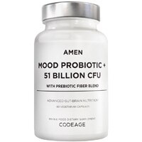 Codeage Amen Mood Probiotic + 51 Billion CFU Mood Digestive Immune Support Supplement