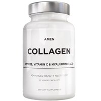 Codeage Amen Multi Collagen Peptides with Vitamin C & Hyaluronic Acid - Hydrolyzed Collagen Protein Supplement