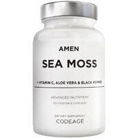 Codeage Amen Sea Moss - Bladderwrack Burdock Vitamin C Aloe Vera Black Pepper Seaweed Superfood
