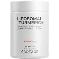 Codeage Fermented Turmeric Curcumin 95% with Black Pepper Ashwagandha Ginger Supplement