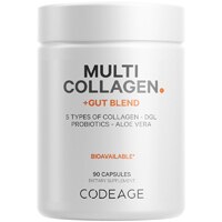 Codeage Multi Collagen + Gut Health Blend Supplement - Digestive Probiotic