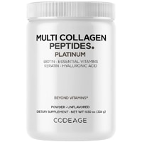 Codeage Multi Collagen Peptides Powder-Biotin 10000 mcg-Keratin-Hyaluronic Acid-Vitamin C - Hydrolyzed Collagen Protein