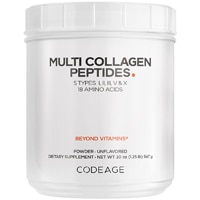 Codeage Multi Collagen Peptides Powder - Grass-Fed Hydrolyzed Collagen Protein Unflavored