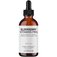 Codeage Organic Black Elderberry Syrup - Immune Complex Formula for Kids and Adults