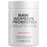 Codeage Raw Women's Probiotic Supplement - Raw Fruits Vegetables Prebiotics - Digestive Enzymes