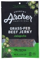 Country Archer Gluten Free Grass-Fed Beef Jerky Jalapeno