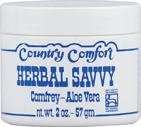 029992001123 - Country Comfort  Herbal Savvy Comfrey Aloe Vera -- 2 oz