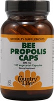 015794031314 - Country Life  Bee Propolis Caps -- 500 mg - 100 Vegetarian Capsules