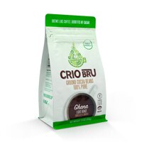 Crio Bru Paleo Ghana Light Roast Ground Cocoa Beans Chocolatey and Smooth