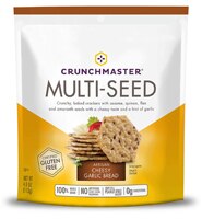 Crunch Master Gluten Free Multi-Seed Crackers Artisan Cheesy Garlic Bread