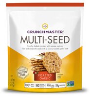 Crunch Master Gluten Free Multi-Seed Crackers Roasted Garlic