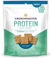 Crunch Master Gluten Free Protein Crackers Sea Salt