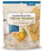 Crunch Master Gluten Free Tuscan Peasant Crackers Simply Olive Oil & Sea Salt